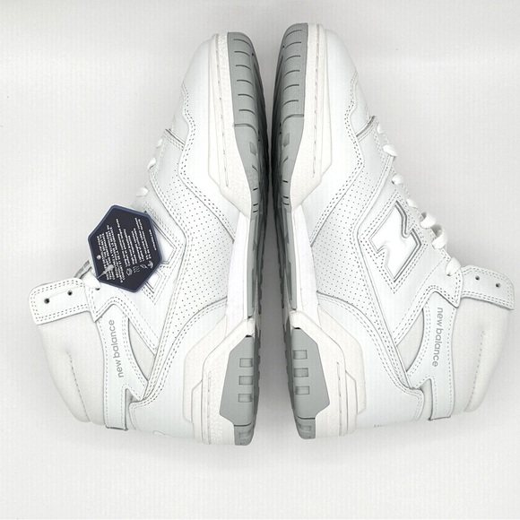 Men’s New Balance 650 Triple White Size 9.5 BB650RWW  New - Picture 7 of 9